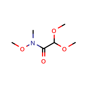 Chemical structure of N,2,2-Trimethoxy-N-methylacetamide , CAS 1401816-27-0, AChemBlock AD282858