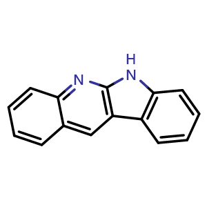 Chemical structure of 6H-Indolo[2,3-b]quinoline , CAS 243-38-9, AChemBlock AD282882