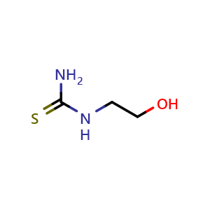 Chemical structure of (2-Hydroxyethyl)thiourea , CAS 29146-81-4, AChemBlock AD282888