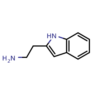 Chemical structure of 1H-Indole-2-ethanamine , CAS 496-42-4, AChemBlock AD282905