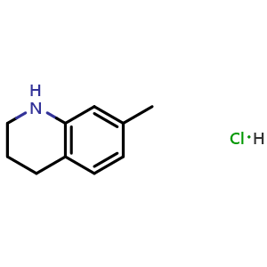 Chemical structure of 7-Methyl-1,2,3,4-tetrahydroquinoline hydrochloride , CAS 90874-58-1, AChemBlock AD282935