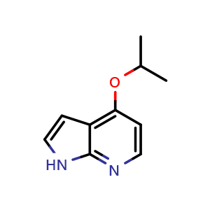 Chemical structure of 4-Isopropoxy-1H-pyrrolo[2,3-b]pyridine , CAS 937797-32-5, AChemBlock AD282936