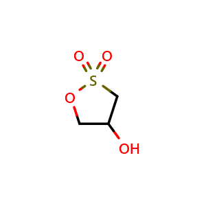 Chemical structure of 4-Hydroxy-1,2-oxathiolane 2,2-dioxide , CAS 10200-48-3, AChemBlock AD282939