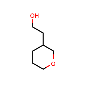 Chemical structure of 2-(Tetrahydro-2H-pyran-3-yl)ethanol , CAS 1050493-77-0, AChemBlock AD282944