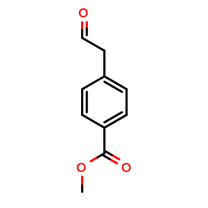 Chemical structure of Methyl 4-(2-oxoethyl)benzoate , CAS 106918-32-5, AChemBlock AD282946