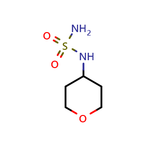 Chemical structure of N-(Oxan-4-yl)aminosulfonamide , CAS 1566818-36-7, AChemBlock AD283040