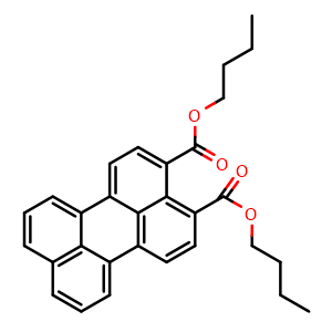Chemical structure of Dibutyl perylene-3,4-dicarboxylate , CAS 1884680-44-7, AChemBlock AD283076