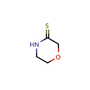 Chemical structure of Morpholine-3-thione , CAS 21009-57-4, AChemBlock AD283106
