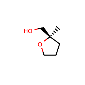 Chemical structure of (R)-(2-Methyltetrahydrofuran-2-yl)methanol , CAS 2323068-51-3, AChemBlock AD283151