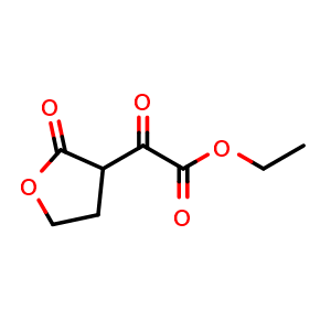 Chemical structure of Ethyl 2-oxo-2-(2-oxotetrahydrofuran-3-yl)acetate , CAS 42564-36-3, AChemBlock AD283253