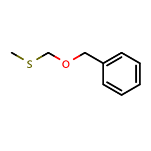 Chemical structure of [(Benzyloxy)methyl](methyl)sulfane , CAS 52132-66-8, AChemBlock AD283261