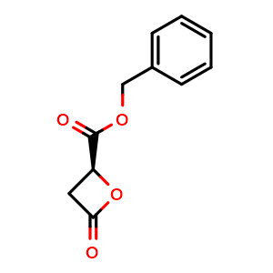 Chemical structure of Benzyl (S)-4-oxooxetane-2-carboxylate , CAS 88904-00-1, AChemBlock AD283287