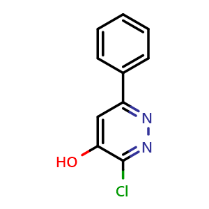 Chemical structure of 3-Chloro-6-phenylpyridazin-4-ol , CAS 89868-13-3, AChemBlock AD283289