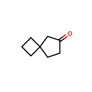 Chemical structure of Spiro[3.4]octan-6-one , CAS 87611-64-1, AChemBlock AD283365