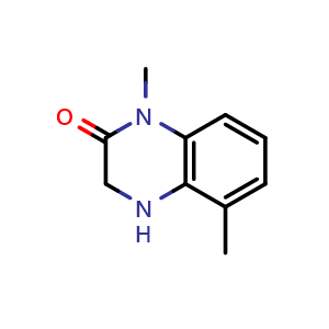 Chemical structure of 1,5-Dimethyl-3,4-dihydroquinoxalin-2(1H)-one , CAS 1513127-41-7, AChemBlock AD283370