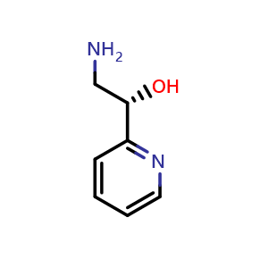 Chemical structure of (S)-2-Amino-1-(pyridin-2-yl)ethanol , CAS 1364792-09-5, AChemBlock AD283398