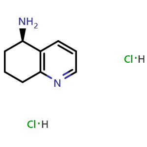 Chemical structure of (R)-5,6,7,8-Tetrahydroquinolin-5-amine dihydrochloride , CAS 3048483-13-9, AChemBlock AD283422