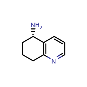 Chemical structure of (S)-5,6,7,8-Tetrahydroquinolin-5-amine , CAS 502612-38-6, AChemBlock AD283465