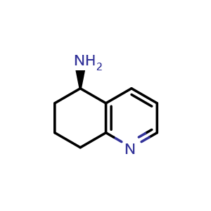 Chemical structure of (R)-5,6,7,8-Tetrahydroquinolin-5-amine , CAS 911825-73-5, AChemBlock AD283466