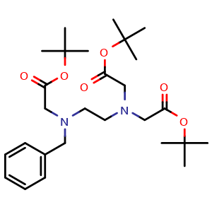 Chemical structure of Di-tert-butyl 2,2'-[[2-[Benzyl[2-(tert-butoxy)-2-oxoethyl]amino]ethyl]azanediyl]diacetate , CAS 193143-30-5, AChemBlock AD283532