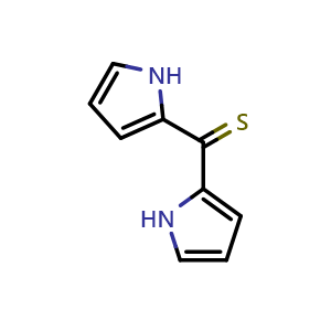 Chemical structure of Di(2-pyrrolyl)methanethione , CAS 21401-55-8, AChemBlock AD283538