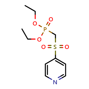 Chemical structure of Diethyl [(Pyridin-4-ylsulfonyl)methyl]phosphonate , CAS 1003926-20-2, AChemBlock AD283560