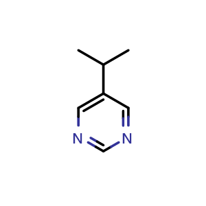 Chemical structure of 5-Isopropylpyrimidine , CAS 33115-31-0, AChemBlock AD283571