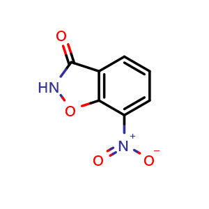 Chemical structure of 7-Nitro-1,2-benzisoxazol-3(2H)-one , CAS 60357-78-0, AChemBlock AD283581