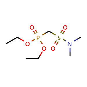 Chemical structure of Diethyl [(N,N-Dimethylsulfamoyl)methyl]phosphonate , CAS 122548-75-8, AChemBlock AD283603