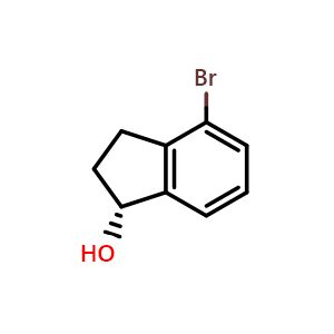 Chemical structure of (R)-4-Bromoindan-1-ol , CAS 83808-07-5, AChemBlock AD283624