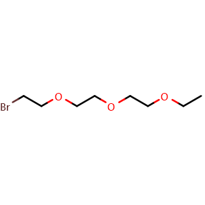 Chemical structure of 1-Bromo-2-[2-(2-ethoxyethoxy)ethoxy]ethane , CAS 102684-61-7, AChemBlock AD283642