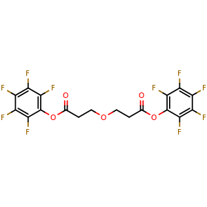 Chemical structure of Bis(perfluorophenyl) 3,3'-oxydipropanoate , CAS 1807539-02-1, AChemBlock AD283643