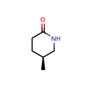 Chemical structure of (S)-5-Methylpiperidin-2-one , CAS 1192-98-9, AChemBlock AD283680