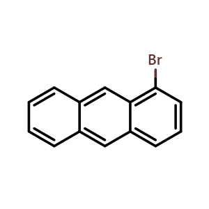 Chemical structure of 1-Bromoanthracene , CAS 7397-92-4, AChemBlock AD283699