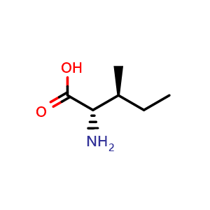 Chemical structure of DL-Isoleucine , CAS 2095501-92-9, AChemBlock AD283714
