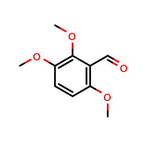 Chemical structure of 2,3,6-Trimethoxybenzaldehyde , CAS 5556-86-5, AChemBlock AD283727