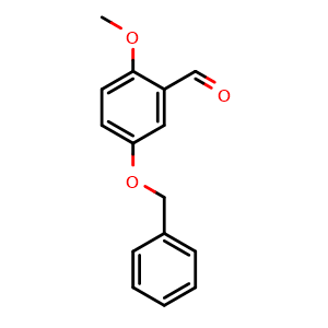 Chemical structure of 5-(Benzyloxy)-2-methoxybenzaldehyde , CAS 52329-06-3, AChemBlock AD283772