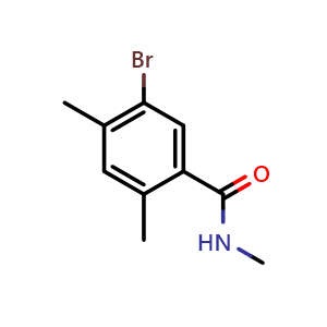 Chemical structure of 5-Bromo-N,2,4-trimethylbenzamide , CAS 2755722-98-4, AChemBlock AD283791