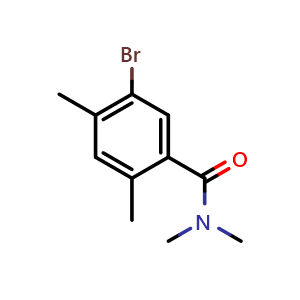 Chemical structure of 5-Bromo-N,N,2,4-tetramethylbenzamide , CAS 2734772-91-7, AChemBlock AD283792