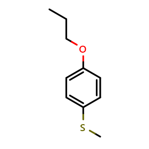 Chemical structure of Methyl(4-propoxyphenyl)sulfane , CAS 178987-10-5, AChemBlock AD283823
