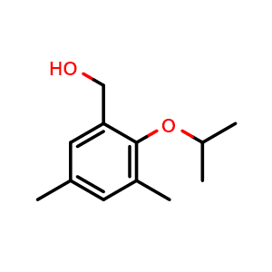 Chemical structure of (2-Isopropoxy-3,5-dimethylphenyl)methanol , CAS 1529684-83-0, AChemBlock AD283829