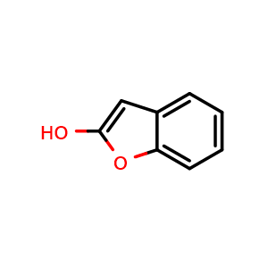 Chemical structure of Benzofuran-2-ol , CAS 38221-19-1, AChemBlock AD283834