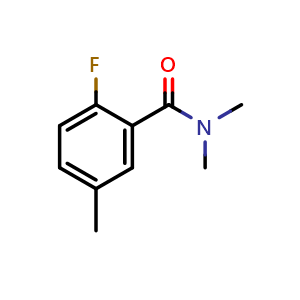 Chemical structure of 2-Fluoro-N,N,5-trimethylbenzamide , CAS 1249489-40-4, AChemBlock AD283864