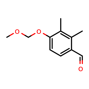 Chemical structure of 4-(Methoxymethoxy)-2,3-dimethylbenzaldehyde , CAS 2586127-23-1, AChemBlock AD283917