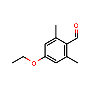Chemical structure of 4-Ethoxy-2,6-dimethylbenzaldehyde , CAS 860748-43-2, AChemBlock AD283947