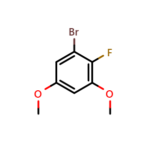 Chemical structure of 1-Bromo-2-fluoro-3,5-dimethoxybenzene , CAS 1804403-69-7, AChemBlock AD283959