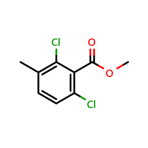 Chemical structure of Methyl 2,6-dichloro-3-methylbenzoate , CAS 1804516-13-9, AChemBlock AD283962