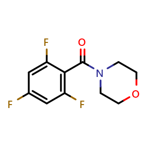 Chemical structure of Morpholino(2,4,6-trifluorophenyl)methanone , CAS 1494144-82-9, AChemBlock AD283974