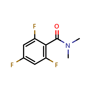 Chemical structure of 2,4,6-Trifluoro-N,N-dimethylbenzamide , CAS 1483579-63-0, AChemBlock AD283976