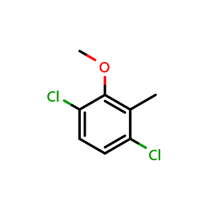 Chemical structure of 1,4-Dichloro-2-methoxy-3-methylbenzene , CAS 1803835-71-3, AChemBlock AD284123